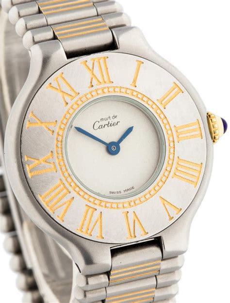 montre cartier femme must 21 neuve|cartier must 21.